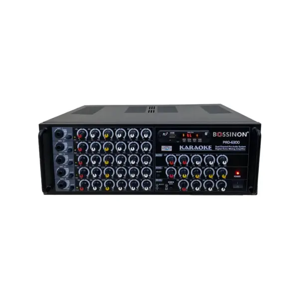 Amply Karaoke Bossinon Pro-6300 | Amply Chuyên Karaoke, Nghe Nhạc | 6 Sò - 24 Sò