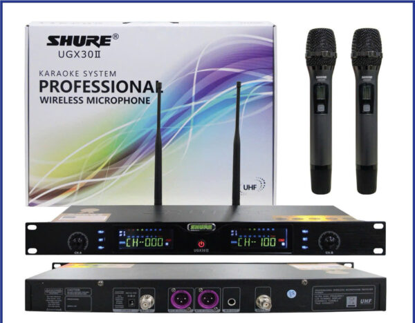 Micro Karaoke Không Dây SHURE UGX-30 Nhập Khẩu Loại 1 | Mic Chuyên Karaoke Giá Tốt Nhất