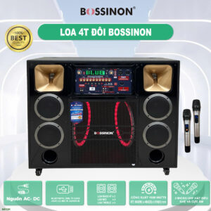 Loa Kéo Bossinon Bass Đôi 4 Tấc N8119K | Loa Dùng Bình Chuyên Karaoke, Nghe Nhạc