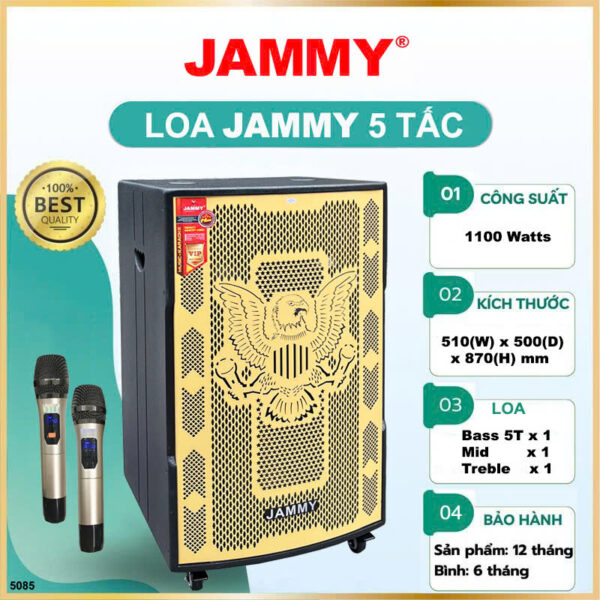Loa Kéo Jammy Bass 5 Tấc S5085 Lưới Hoa Văn | Loa Chuyên Karaoke, Nghe Nhạc