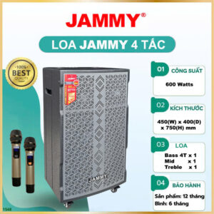 Loa Kéo JAMMY Bass 4 Tấc F1548K Lưới họa tiết (3 màu vàng, đen, xám) | Loa Chuyên Karaoke, Nghe Nhạc