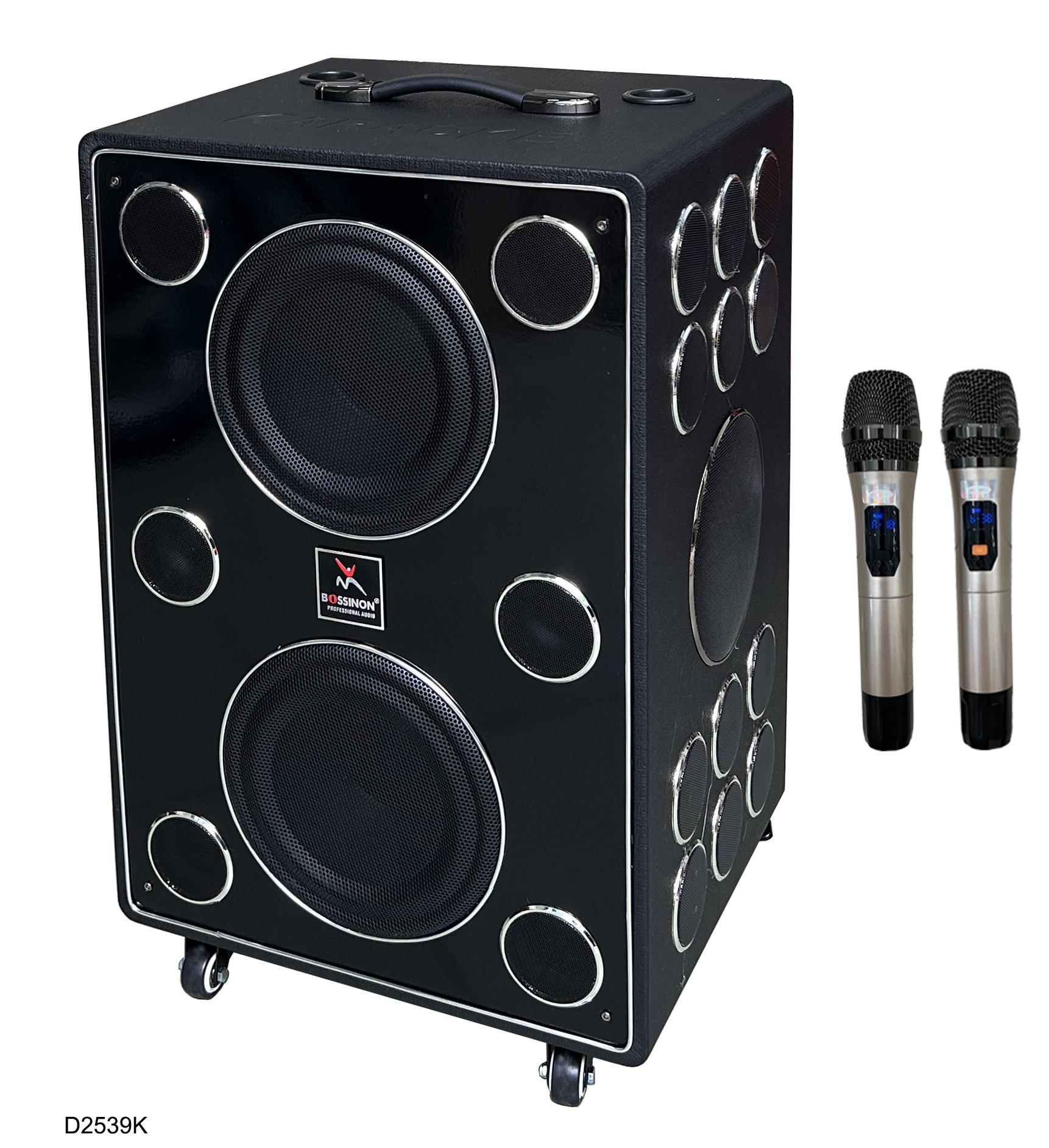 Loa Xách Tay BOSSINON Bass 2T5 D2539K- 28 đường tiếng - Thùng bọc da cao cấp | Loa Chuyên Karaoke, Nghe Nhạc - Ảnh 2
