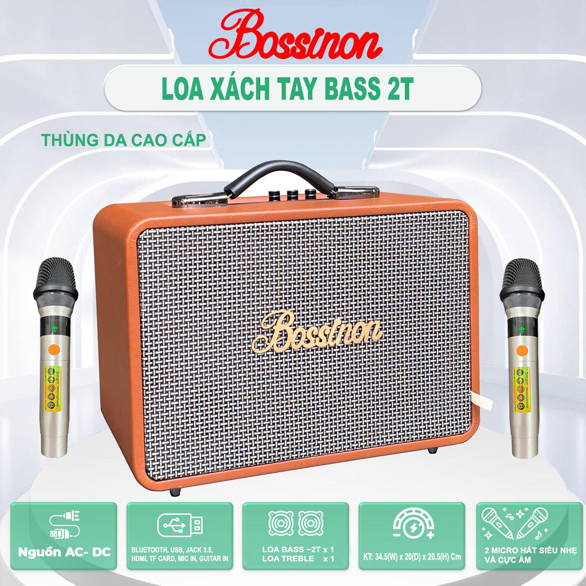 Loa karaoke xách tay mini Bossinon S12 – Công suất 180W