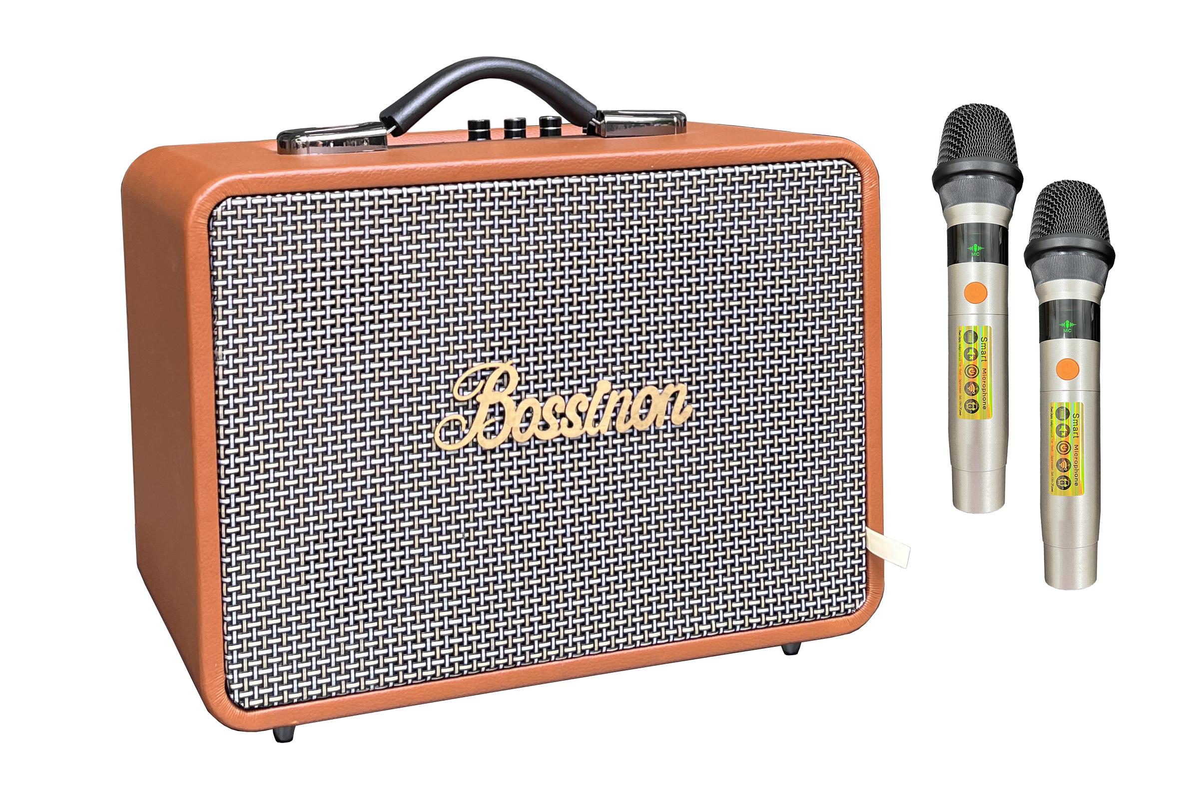 Loa karaoke xách tay mini Bossinon S12 – Công suất 180W - Ảnh 2