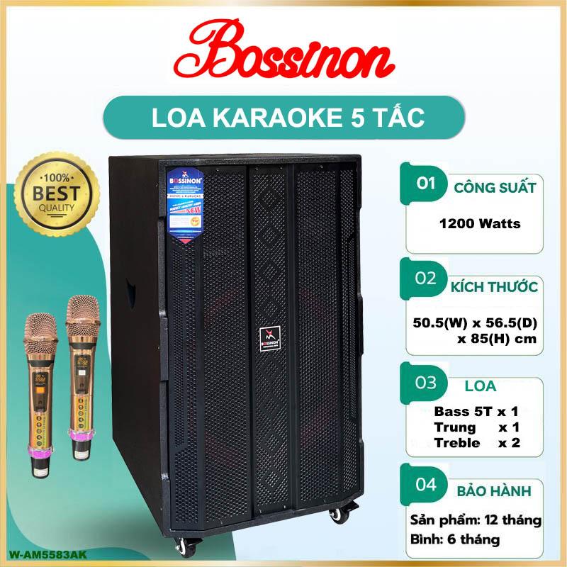 Loa Bossinon W-AM5583AK  Bass 5 Tấc  | Loa Chuyên Karaoke, Nghe Nhạc