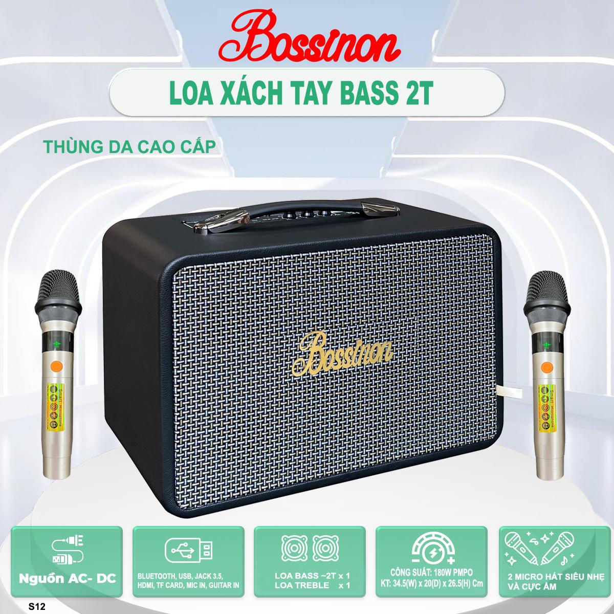 Loa xách tay mini Bossinon S12  – Công suất 180W