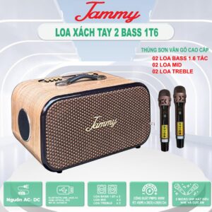 Loa karaoke xách tay mini JAMMY S216K – Công suất 600W