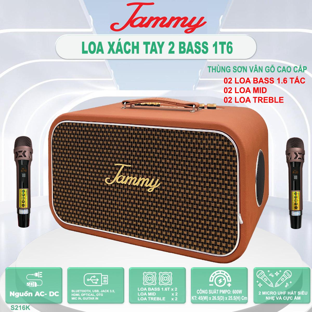 Loa xách tay mini JAMMY S216K – Công suất 600W