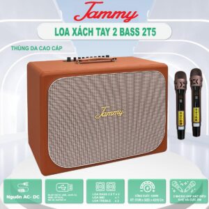 LOA XÁCH TAY JAMMY BASS 2T5 K25A2 -  THÙNG BỌC DA CAO CẤP | LOA CHUYÊN KARAOKE, NGHE NHẠC
