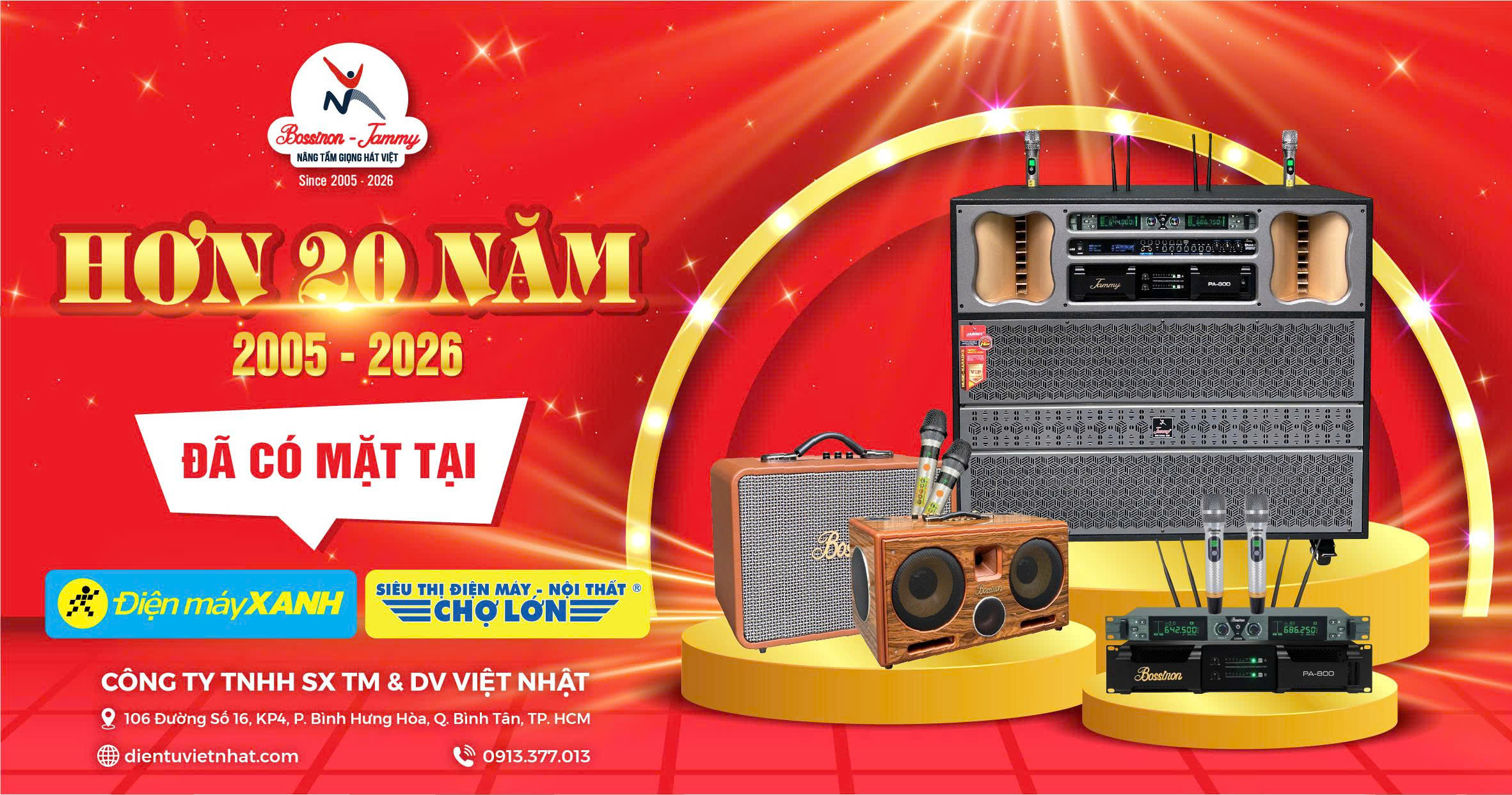 Loa Việt Nhật chất lượng hàng đầu trong 20 năm qua