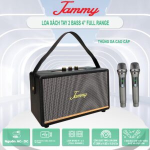 LOA XÁCH TAY MINI JAMMY A215K MÀU ĐEN  – CÔNG SUẤT PMPO 20W-200W