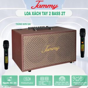LOA XÁCH TAY JAMMY SG-2232 BASS 2 TẤC | LOA CHUYÊN KARAOKE, NGHE NHẠC,...